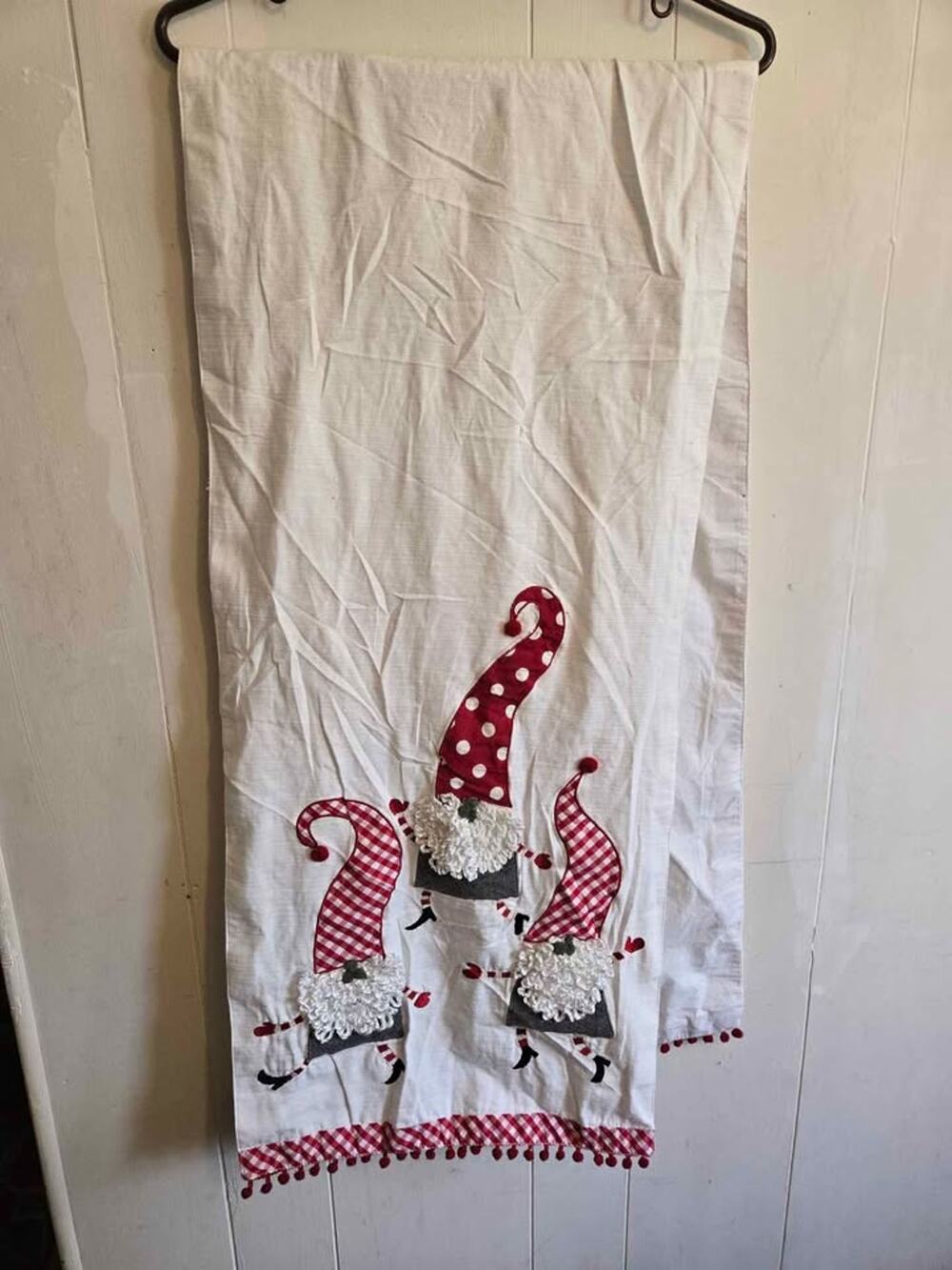 Isaac Mizrahi Christmas Gnome Table Runner 65"